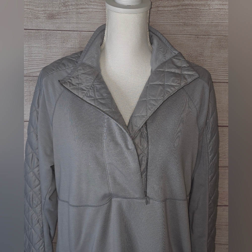 Athleta Quarter Zip Quilted Jacket Size XL - Picture 2 of 6